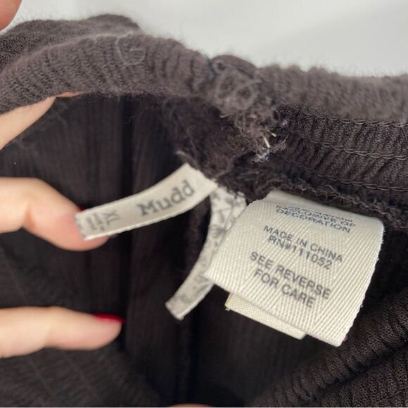 Mudd Women’s Pull On Elastic Waist Dark Brown Palazzo Pants size XL - Picture 2 of 4